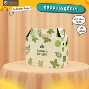 กล่องผลไม้ มีหูหิ้ว