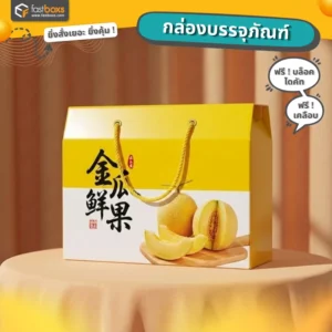 กล่องกระดาษ สำหรับใส่เมล่อน