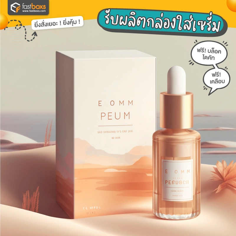รับผลิตกล่องใส่เซรั่ม 03