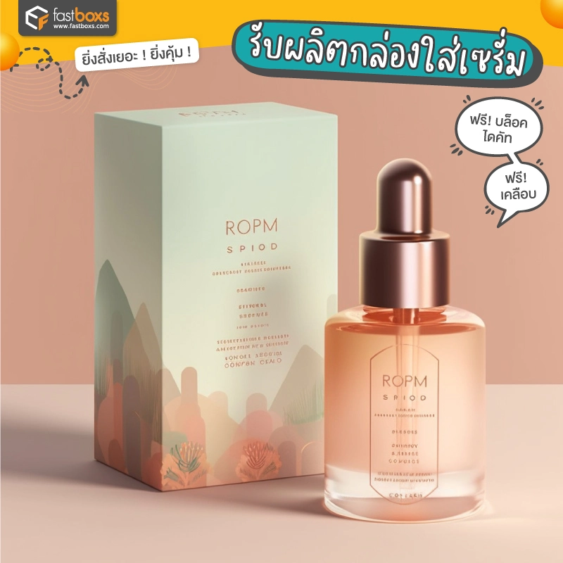 รับผลิตกล่องใส่เซรั่ม 04